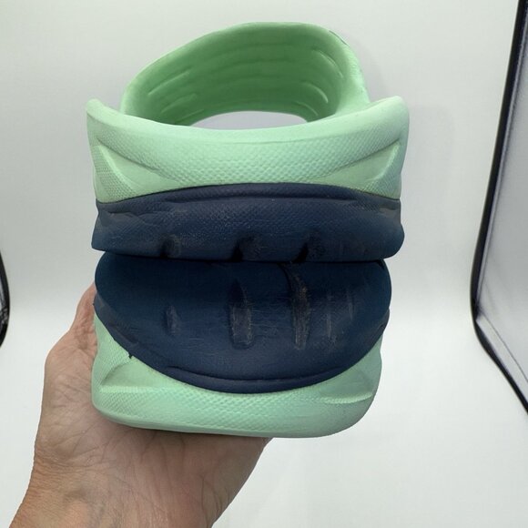 HOKA One One Sandal ORA Recovery Mint Green Blue Slide Shoes Men’s Size 12 - Picture 6 of 11